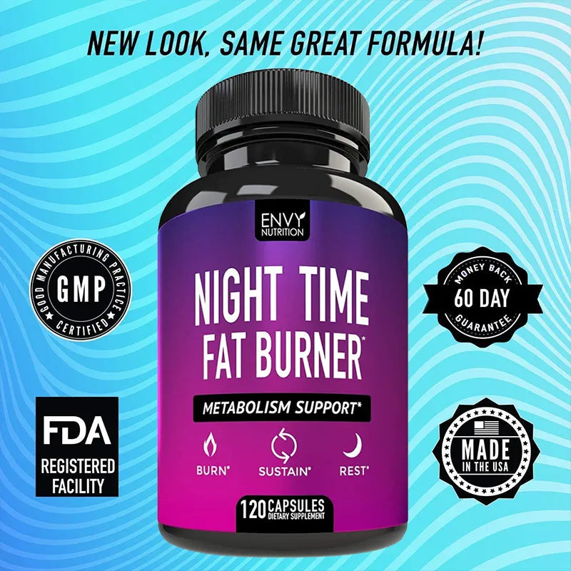 Envy Nutrition Night Time Fat Burner - Metabolism Support Supplements