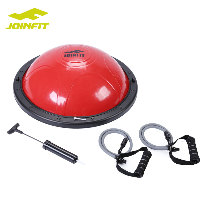 Fitness Training Balance Ball with Resistance Bands - Pump Included