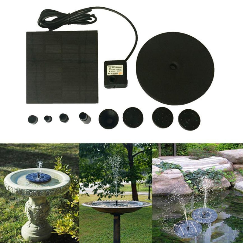 Outdoor Floating Solar Powered Pond Garden Water Pump Fountain Kit Bird Bath Fish Tank Eco-friendly Multi Tools wholesale #E0
