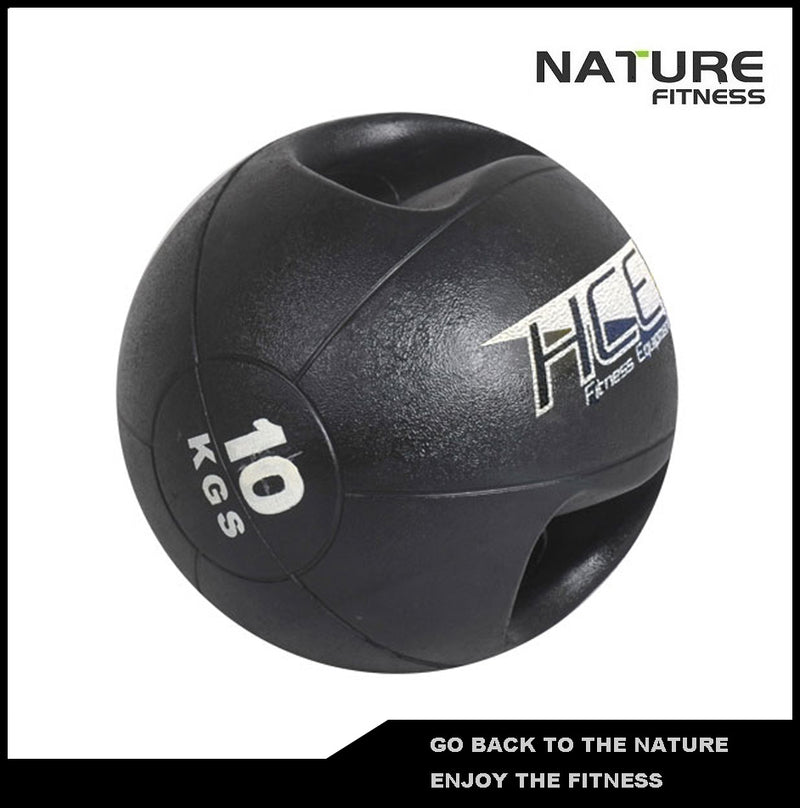 10kgs Double Grip Handles Medicine Ball /Core Ball For Strength Training