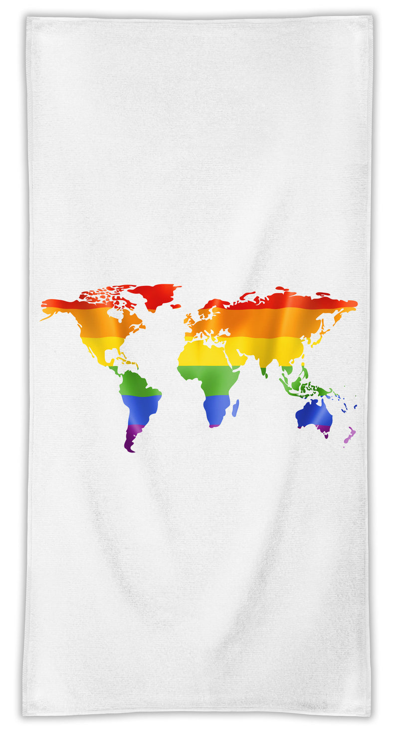 World Map MicroFiber Towel W/ Custom Printed Designs| Eco-Friendly