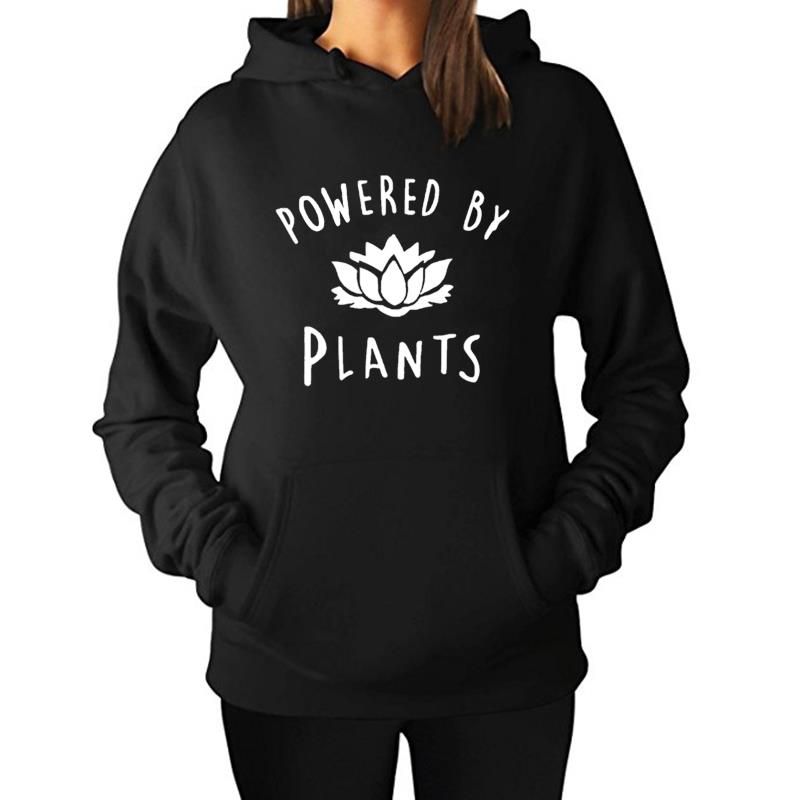 Women's "Powered By Plants" Vegan Hoodie