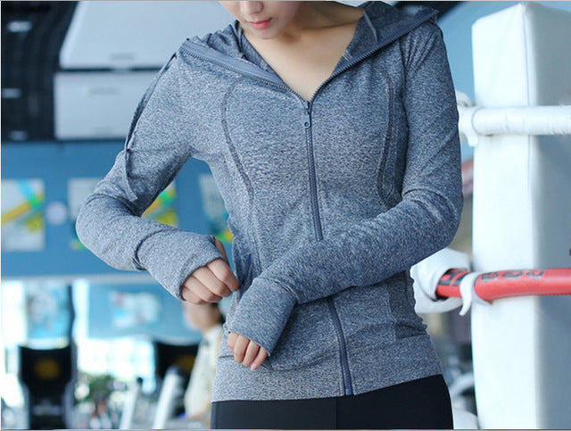 Women's Quick-drying Long-sleeved Yoga Jacket